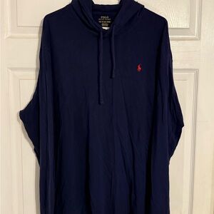 Polo by Ralph Lauren Men's Navy Jersey Hoodie Shirt